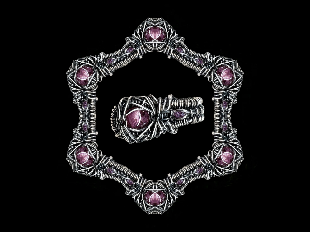 Star Ruby DropWeave 4x6 Framed Print