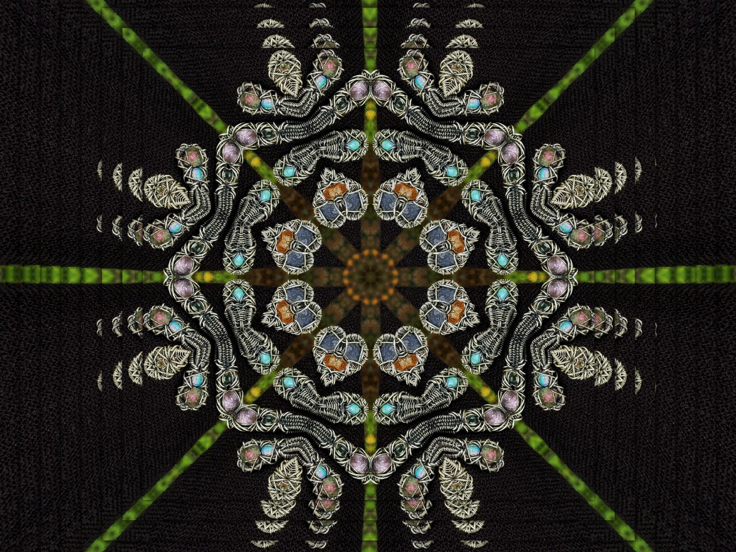 DropWeave Mandala 4x6 Framed Print