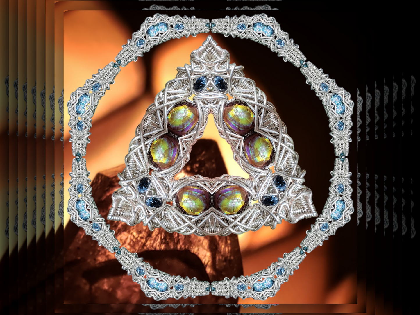 DropWeave Ring 4x6 Framed Print