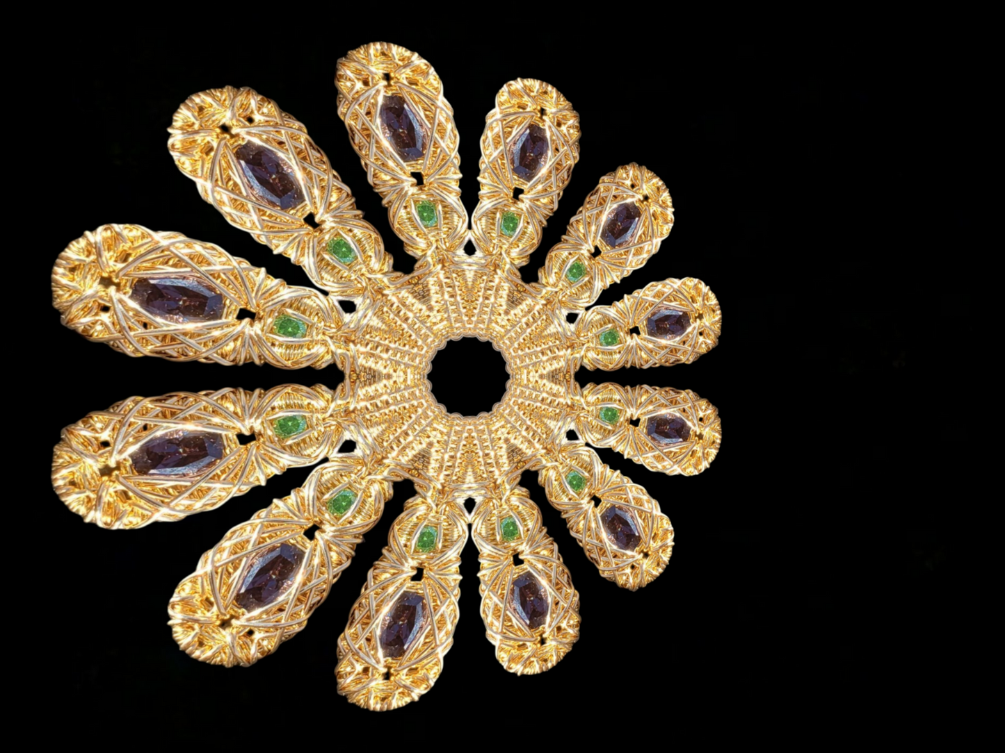 Gold DropWeave 4x6 Framed Print