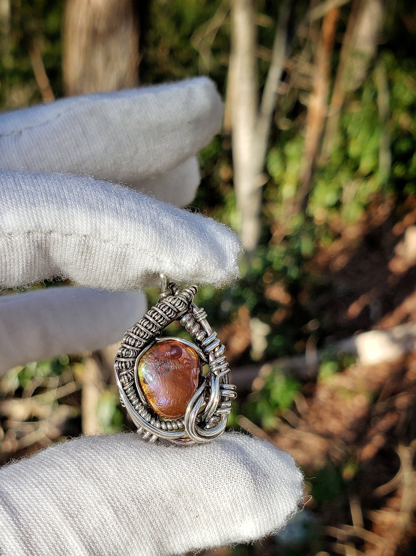 FireAgate Flow Pendant