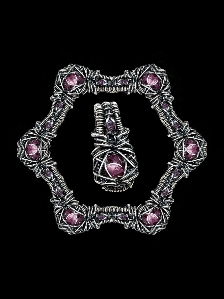 Star Ruby DropWeave 4x6 Framed Print