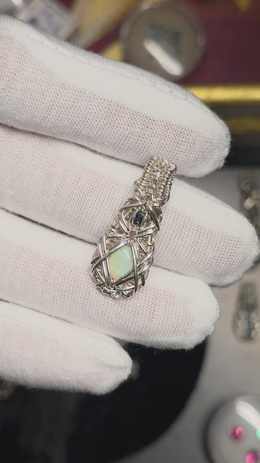 Australian Opal and Sapphire DropWeave