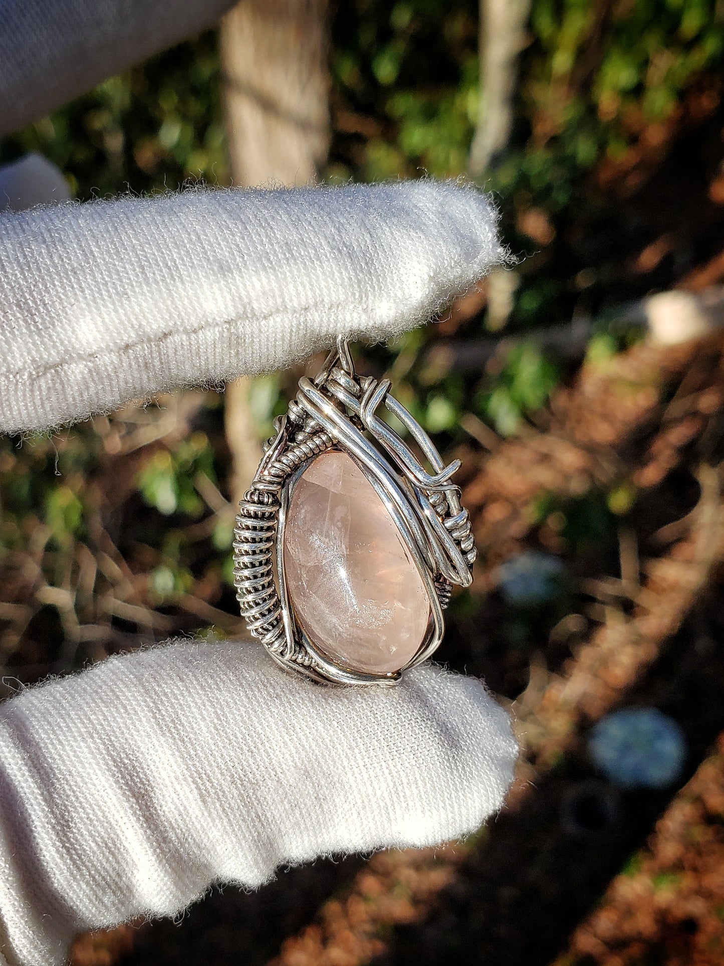 Rose Quartz Free Flow Pendant