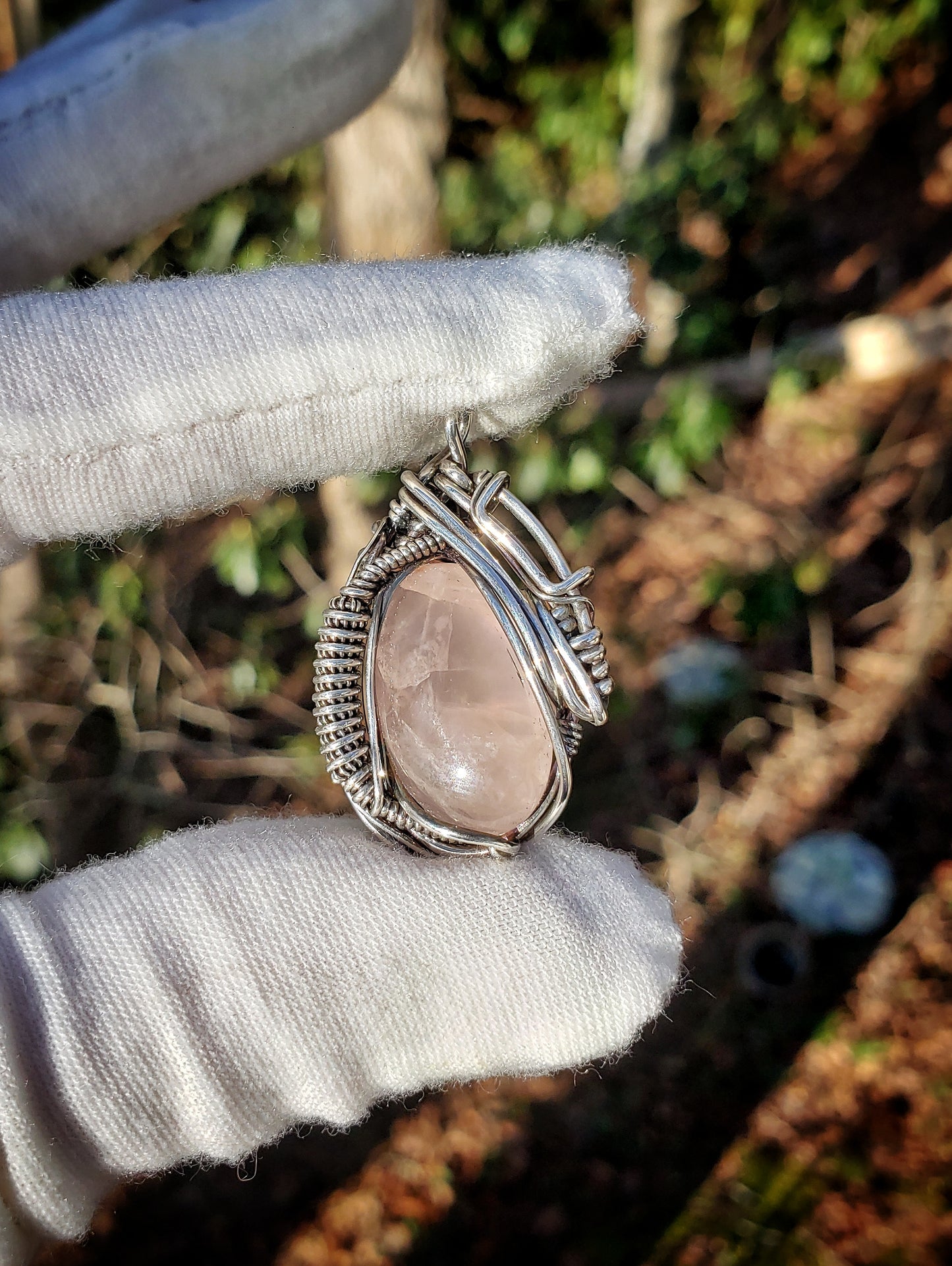 Rose Quartz Free Flow Pendant