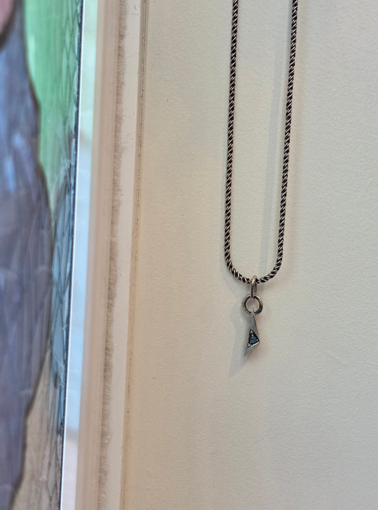 Sapphire Droplette Pendant Single